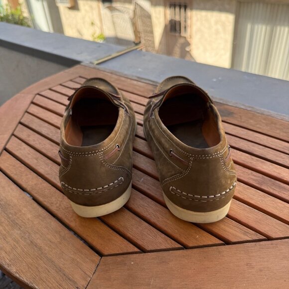 Salvatore Ferragamo Mens  Suede Moccasin Loafers With Rubber Sole Size 9 - Picture 5 of 8